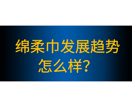 绵柔巾生产线有哪些性能特点，绵柔巾发展趋势怎么样？