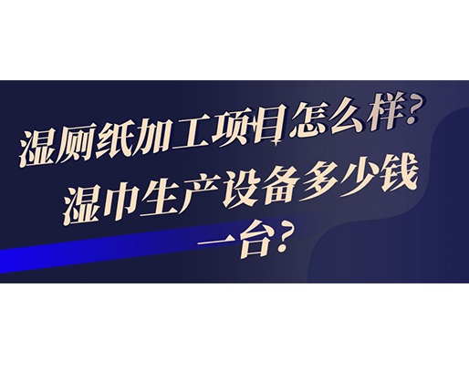 湿厕纸加工项目怎么样? 湿巾生产设备多少钱一台?