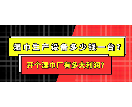 湿巾生产设备多少钱一台？开个湿巾厂有多大利润？