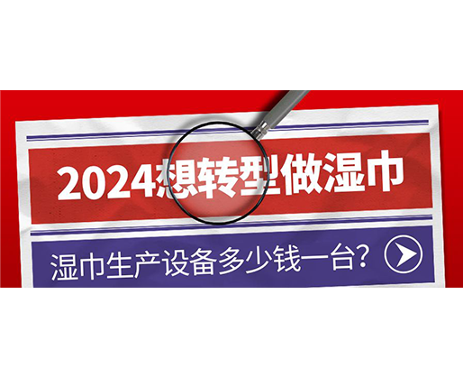 2024想转型做湿巾，湿巾生产设备多少钱一台？