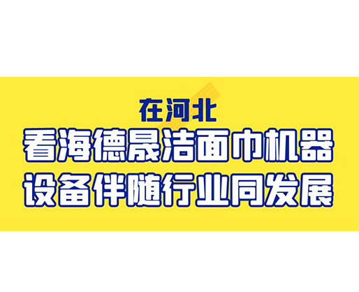 在河北，看海德晟洁面巾机器设备伴随行业同发展