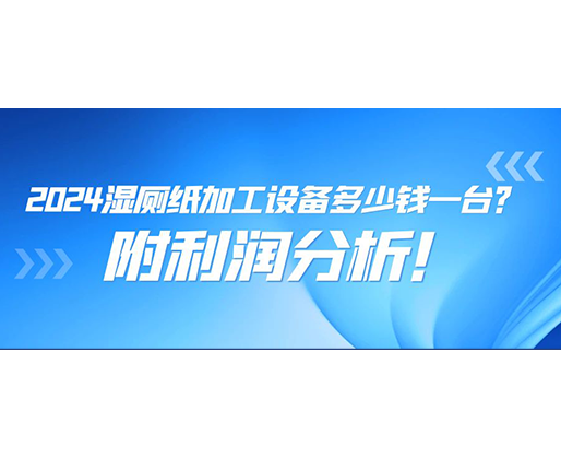 2024湿厕纸加工设备多少钱一台(附利润分析)