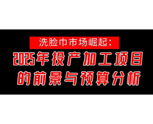 洗脸巾市场崛起：2025年投产洗脸巾加工项目的前景与预算分析